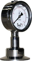 Winters - 2-1/2" Dial, 2 Thread, 0-60 Scale Range, Pressure Gauge - Lower Connection Mount, Accurate to 1.5% of Scale - Americas Tooling