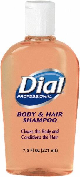 Dial - 7.5 oz Bottle Peach Hair & Body Wash - Clear Amber - Americas Tooling