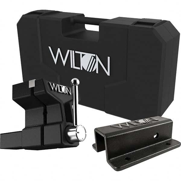 Wilton - 6" Jaw Width x 5-3/4" Jaw Opening, 5" Throat Depth, Bench & Pipe Combination Vise - Americas Tooling