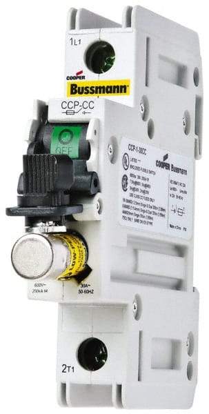 Cooper Bussmann - 125VDC & 600VAC, 2 Pole, Open Fused Cam & Disconnect Switch - 2 Wires - Americas Tooling