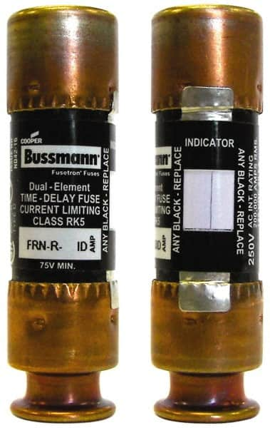 Cooper Bussmann - 300 VDC, 600 VAC, 6 Amp, Time Delay General Purpose Fuse - Fuse Holder Mount, 127mm OAL, 20 at DC, 200 (RMS) kA Rating, 20.6mm Diam - Americas Tooling