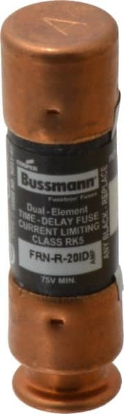 Cooper Bussmann - 125 VDC, 250 VAC, 20 Amp, Time Delay General Purpose Fuse - Fuse Holder Mount, 50.8mm OAL, 20 at DC, 200 (RMS) kA Rating, 14.3mm Diam - Americas Tooling