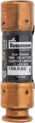 Cooper Bussmann - 125 VDC, 250 VAC, 8 Amp, Time Delay General Purpose Fuse - Fuse Holder Mount, 50.8mm OAL, 20 at DC, 200 (RMS) kA Rating, 14.3mm Diam - Americas Tooling