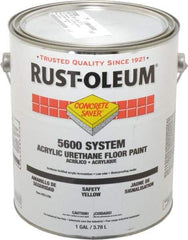 Rust-Oleum - 1 Gal Can Satin Safety Yellow Floor Coating - <100 g/L VOC Content - Americas Tooling