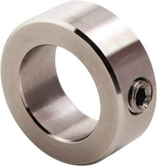 Climax Metal Products - 3/32" Bore, Stainless Steel, Set Screw Shaft Collar - 3/8" Outside Diam, 3/16" Wide - Americas Tooling