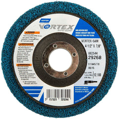 Norton - 4-1/2" Diam, Medium Grade, Aluminum Oxide Deburring Disc - Americas Tooling