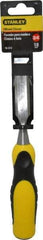 Stanley - 9" OAL x 3/4" Blade Width Wood Chisel - 3/4" Tip, Polypropylene Handle - Americas Tooling