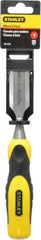 Stanley - 9" OAL x 1" Blade Width Wood Chisel - 1" Tip, Polypropylene Handle - Americas Tooling