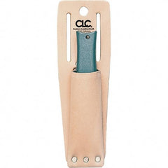 CLC - Knife Holster with 1 Pocket - Leather, Natural (Color), 2" Wide x 6" High x 1-1/4" Deep - Americas Tooling