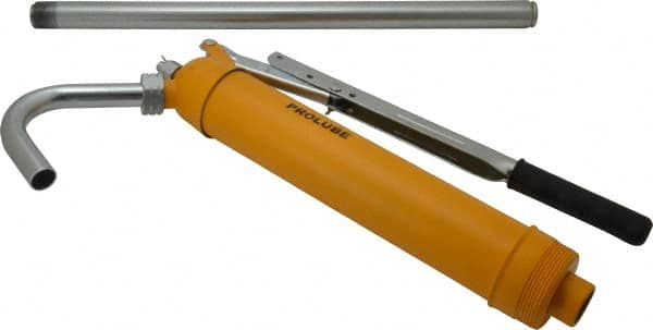 PRO-LUBE - Oil Lubrication 0.10 Strokes/oz Flow Steel Lever Hand Pump - For 15 to 55 Gal Container - Americas Tooling