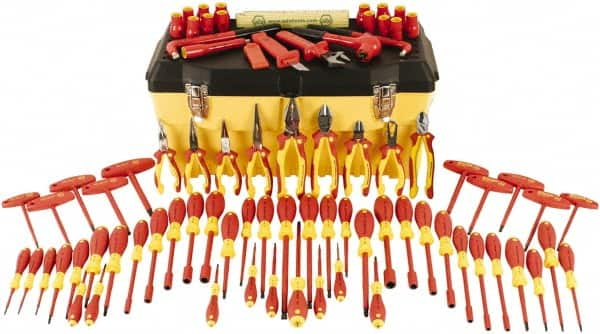 Wiha - 80 Piece Insulated Hand Tool Set - Comes in Molded Case - Americas Tooling