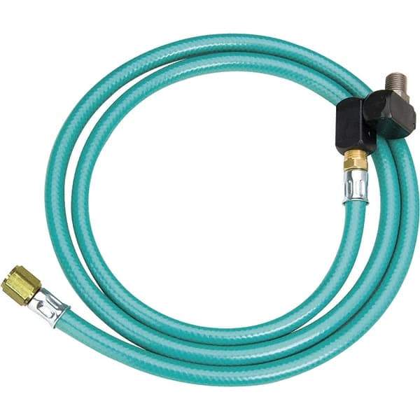 Dynabrade - 8mm ID x 12.7mm OD 5' Long Hose - Male/Male Ends, 90 Working psi, 1/4" Fitting, Green - Americas Tooling