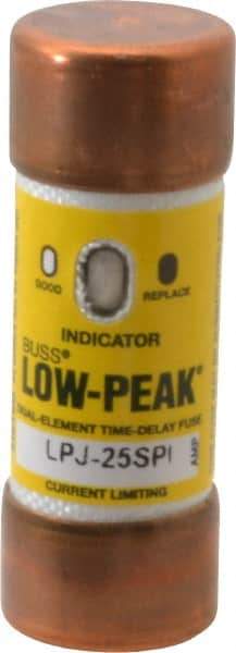 Cooper Bussmann - 300 VDC, 600 VAC, 25 Amp, Time Delay General Purpose Fuse - Fuse Holder Mount, 2-1/4" OAL, 100 at DC, 300 at AC (RMS) kA Rating, 13/16" Diam - Americas Tooling