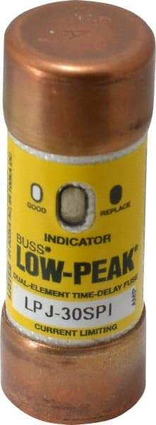 Cooper Bussmann - 300 VDC, 600 VAC, 30 Amp, Time Delay General Purpose Fuse - Fuse Holder Mount, 2-1/4" OAL, 100 at DC, 300 at AC (RMS) kA Rating, 13/16" Diam - Americas Tooling