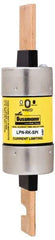 Cooper Bussmann - 250 VAC/VDC, 300 Amp, Time Delay General Purpose Fuse - Bolt-on Mount, 8-5/8" OAL, 100 at DC, 300 at AC (RMS) kA Rating, 2-3/8" Diam - Americas Tooling