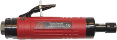 Chicago Pneumatic - 1/4" Collet, Straight Handle, Air Angle Die Grinder - 22,000 RPM, Rear Exhaust, 38.1 CFM, 1.2 hp, 90 psi, 9.5mm Inlet - Americas Tooling