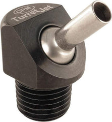 QPM Products - 5/16" Hose Inside Diam, Coolant Hose Nozzle - NPT, for Use with CNC Lathes - Americas Tooling