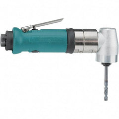 Dynabrade - 1/4" Keyed Chuck - Right Angle Handle, 950 RPM, 0.4 hp, 90 psi - Americas Tooling