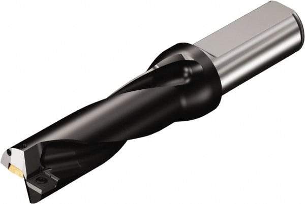 Sandvik Coromant - 4.483" Max Drill Depth, 3xD, 1.437" Diam, Indexable Insert Drill - 2 Inserts, 1-1/2" Shank Diam, Flange Shank - Americas Tooling