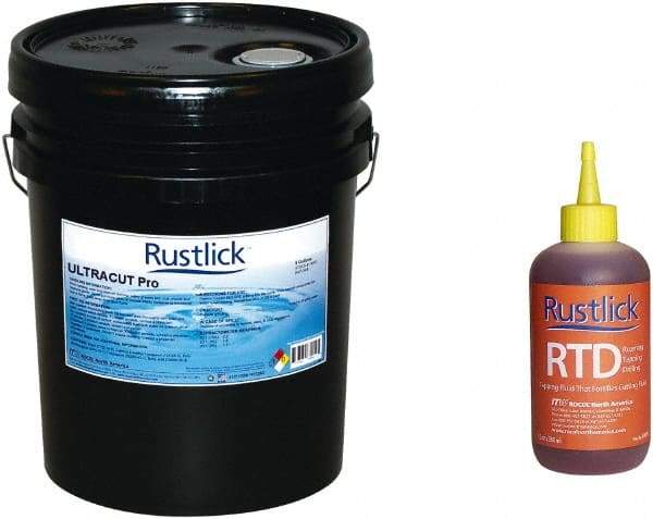 Rustlick - Rustlick Ultracut Pro/PowerCool Pro, 5 Gal Pail Cutting & Grinding Fluid - Water Soluble - Americas Tooling