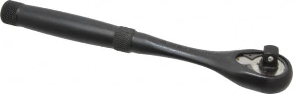 Proto - 3/8" Drive Pear Head Standard Ratchet - Black Oxide Finish, 8-1/2" OAL, 45 Gear Teeth, Standard Knurled Handle, Standard Head - Americas Tooling