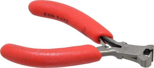 Proto - 4" OAL, 18 AWG Capacity, End Cutting Pliers - 7/16" Jaw Length x 3/4" Jaw Width, End Cut Head, ESD Cushion Handle - Americas Tooling