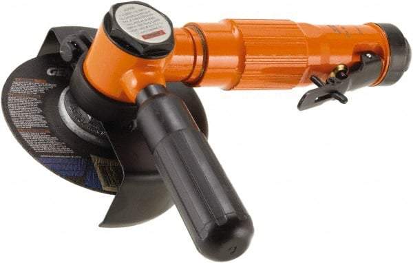 Dotco - 2" Wheel Diam, 13,500 RPM, Pneumatic Cutoff & Cutoff-Grinder Tool - Right Angle Handle, 1/4" Inlet - Americas Tooling