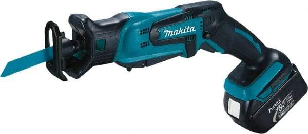 Makita - 18V, 0 to 3,000 SPM, Cordless Reciprocating Saw - 1/2" Stroke Length, 16" Saw Length, 2 Lithium-Ion Batteries Included - Americas Tooling