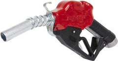 Tuthill - 30 GPM, Gasoline, Kerosene & Diesel Fuel 1" Auto Nozzle with Hook - 1" Inlet, 1" Outlet - Americas Tooling