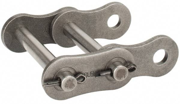 U.S. Tsubaki - 1" Pitch, ANSI 80-2, Cottered Roller Chain Connecting Link - For Use with Double Strand Chain - Americas Tooling