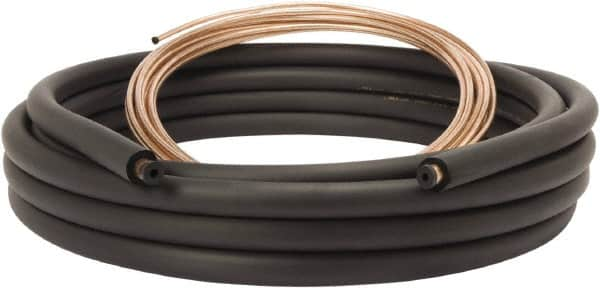 Mueller Industries - 35' Long, LL - 1/4, SL - 1/2" OD, Copper Refrigeration Tube - LL - .030, SL - .032" Wall Thickness, 9.03 Lb per Coil - Americas Tooling