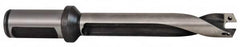 Allied Machine and Engineering - Series 15, 0.5906 to 0.6298" Diam, 3/4" Diam Straight Shank with Flange, Helical Flute Spade Drill - 3-5/32" Max Depth, 4-7/32" Body Length, 6-1/4" OAL, Standard Length - Americas Tooling