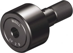 McGill - 1-3/4" Roller Diam x 1" Width, 3/4" Stud Diam x 1-3/4" Length, Sealed Stud Cam Follower with Hex - Steel, 7/8" Thread Length, 3/4-16 Thread, 2.78" OAL, 6,385 Lb Dynamic Cap, 7,920 Lb Static Cap - Americas Tooling