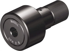 McGill - 4" Roller Diam x 2" Width, 1-3/8" Stud Diam x 3-1/2" Length, Sealed Heavy Stud Cam Follower with Hex - Steel, 1-1/2" Thread Length, 2-12 Thread, 5.78" OAL, 29,985 Lb Dynamic Cap, 89,540 Lb Static Cap - Americas Tooling