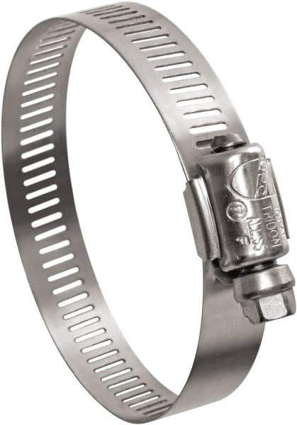 IDEAL TRIDON - SAE Size 16, 11/16 to 1-1/2" Diam, Stainless Steel Worm Drive Clamp - 1/2" Wide, Material Grade 201, Series Contractor - Americas Tooling