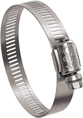 IDEAL TRIDON - SAE Size 24, 1 to 2" Diam, Stainless Steel Worm Drive Clamp - 1/2" Wide, Material Grade 201, Series Contractor - Americas Tooling