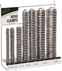 IDEAL TRIDON - 130 Piece, 5/16 to 2-3/4" Diam, Worm Drive Clamp Set - 20 Micro 6, 10 Size 10 20 Size 12, 20 Size 20, 20 Size 28, 20 Size 36, 20 Micro 4 - Americas Tooling