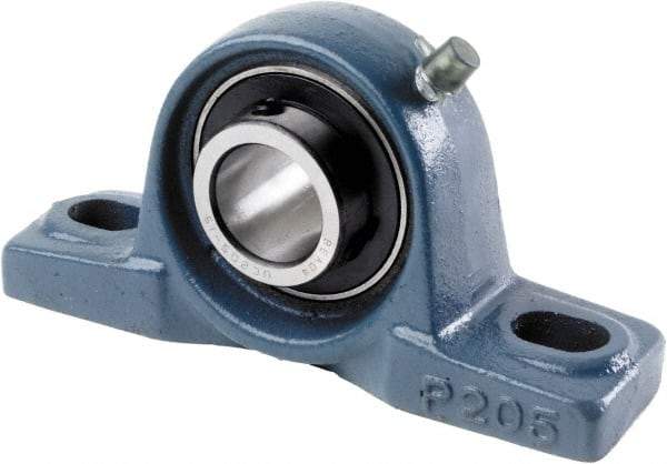 Tritan - 1-7/16" ID, 6.5748" OAL x 3.6614" OAH Pillow Block - 3,440 Lb Static Cap, 5,778 Lb Dyn Cap, 5" Btw Mnt Hole Ctrs, 1-7/8" Base-to-Ctr Ht, Cast Iron/Steel - Americas Tooling