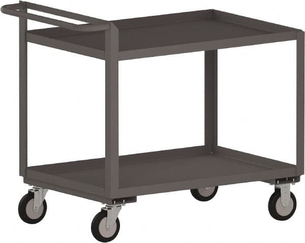 Jamco - 1,200 Lb Capacity, 24" Wide x 30" Long x 30" High Standard Utility Cart - 2 Shelf, Steel - Americas Tooling