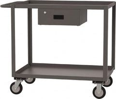 Jamco - 1,200 Lb Capacity, 30" Wide x 36" Long x 35" High Standard Utility Cart - 2 Shelf, Steel - Americas Tooling