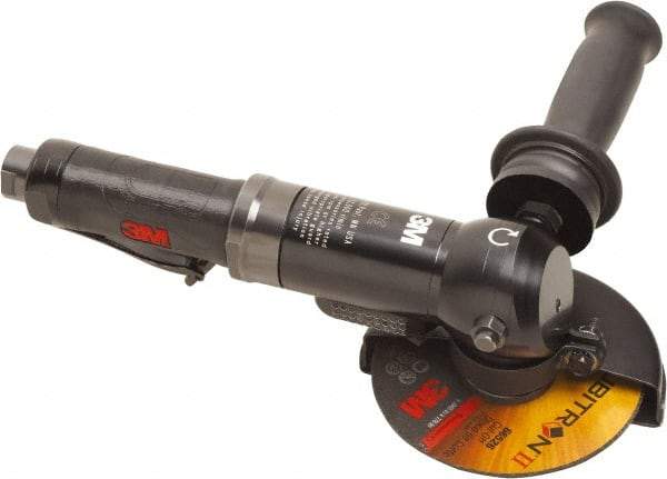 3M - 4-1/2" Wheel Diam, 12,000 RPM, Electric Cutoff & Cutoff-Grinder Tool - Right Angle Handle - Americas Tooling