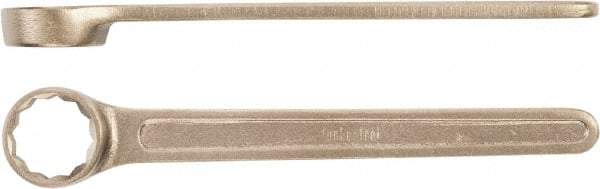 Ampco - 37mm 12 Point Box Wrench - Single End, Aluminum Bronze, Plain Finish - Americas Tooling