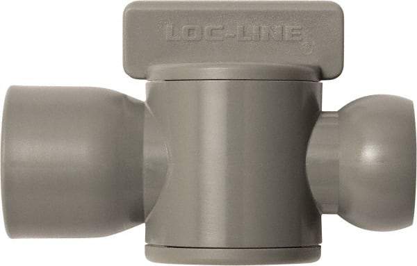 Loc-Line - 10 Piece, 1/2" ID Coolant Hose Female NPT Valve - Female to Female Connection, Acetal Copolymer Body, NPT, Use with Loc-Line Modular Hose Systems - Americas Tooling