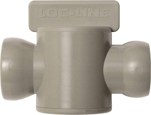 Loc-Line - 10 Piece, 3/4" ID Coolant Hose In-Line Check Valve - Female to Ball Connection, Acetal Copolymer Body, Unthreaded, Use with Loc-Line Modular Hose Systems - Americas Tooling