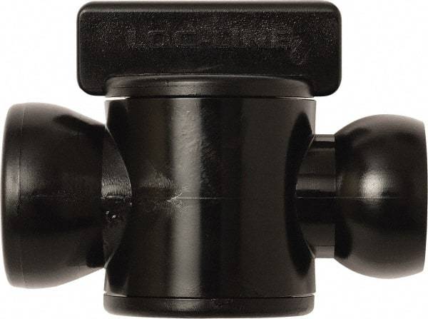 Loc-Line - 10 Piece, 1/2" ID Coolant Hose In-Line Check Valve - Female to Ball Connection, Acetal Copolymer Body, Unthreaded, Use with Loc-Line Modular Hose Systems - Americas Tooling