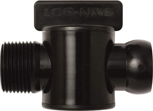 Loc-Line - 10 Piece, 3/4" ID Coolant Hose Male NPT Valve - Male to Female Connection, Acetal Copolymer Body, NPT, Use with Loc-Line Modular Hose Systems - Americas Tooling