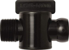 Loc-Line - 10 Piece, 3/4" ID Coolant Hose Male NPT Valve - Male to Female Connection, Acetal Copolymer Body, NPT, Use with Loc-Line Modular Hose Systems - Americas Tooling