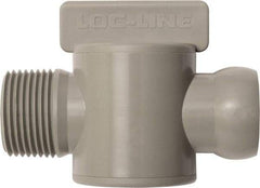 Loc-Line - 10 Piece, 3/4" ID Coolant Hose Male NPT Valve - Male to Female Connection, Acetal Copolymer Body, NPT, Use with Loc-Line Modular Hose Systems - Americas Tooling