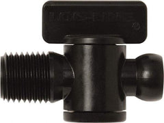 Loc-Line - 10 Piece, 1/4" ID Coolant Hose Male NPT Valve - Male to Female Connection, Acetal Copolymer Body, NPT, Use with Loc-Line Modular Hose Systems - Americas Tooling