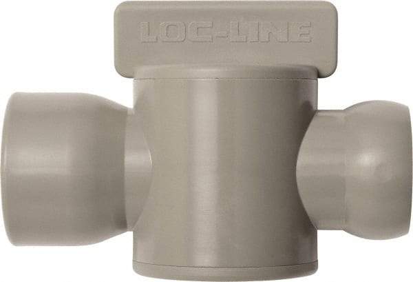 Loc-Line - 10 Piece, 3/4" ID Coolant Hose Female NPT Valve - Female to Female Connection, Acetal Copolymer Body, NPT, Use with Loc-Line Modular Hose Systems - Americas Tooling